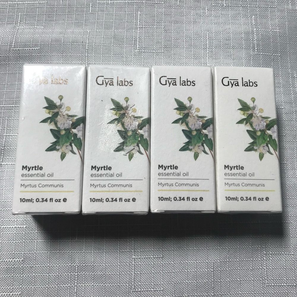4 Pack Gya labs Myrtle Essential Oil for sleep .34 Oz Non-GMO